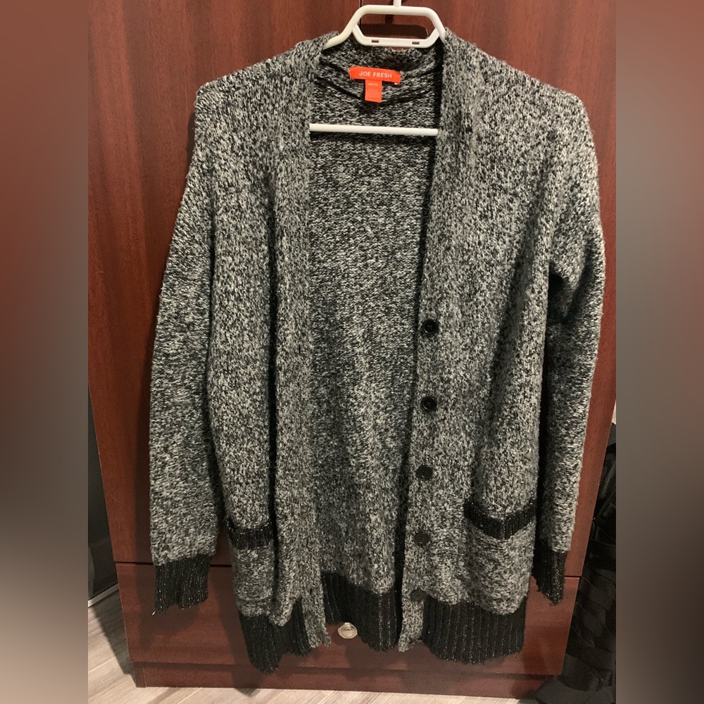 Joe Fresh Black and Gray Sweater